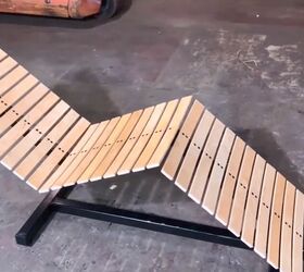 amazing upcycle how to make an outdoor lounge chair from bed slats, Finished
