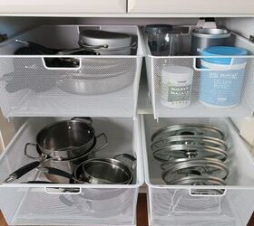 organize your cabinets with pull out drawers