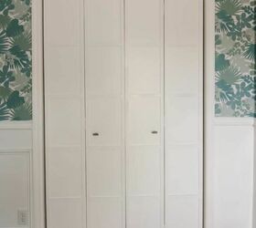Bi-fold Closet Door Makeover - With Paint and Wood Slats