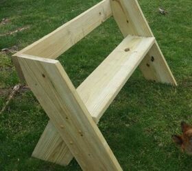 diy outdoor bench with back