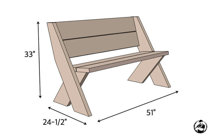 How To Build A Diy Outdoor Bench With Back Hometalk