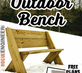 diy outdoor bench with back