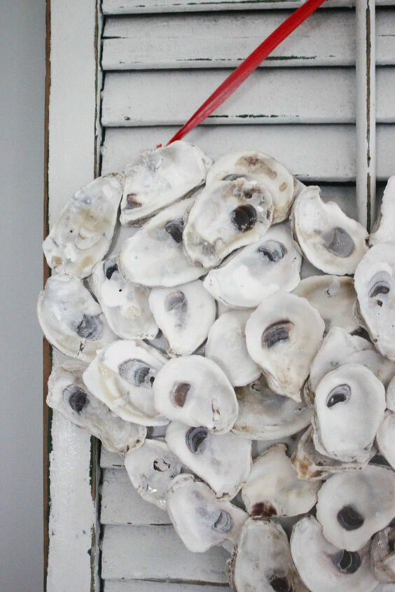 tutorial de la corona de conchas de ostras en forma de corazn