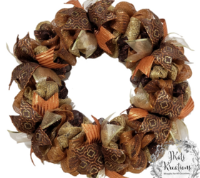 How To Make a Deco Mesh Bubble Wreath With 3 Colors Tutorial DIY Hometalk