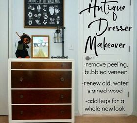 how to use table legs to transform an old dresser