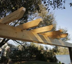 how to build a diy wooden pergola style hammock stand