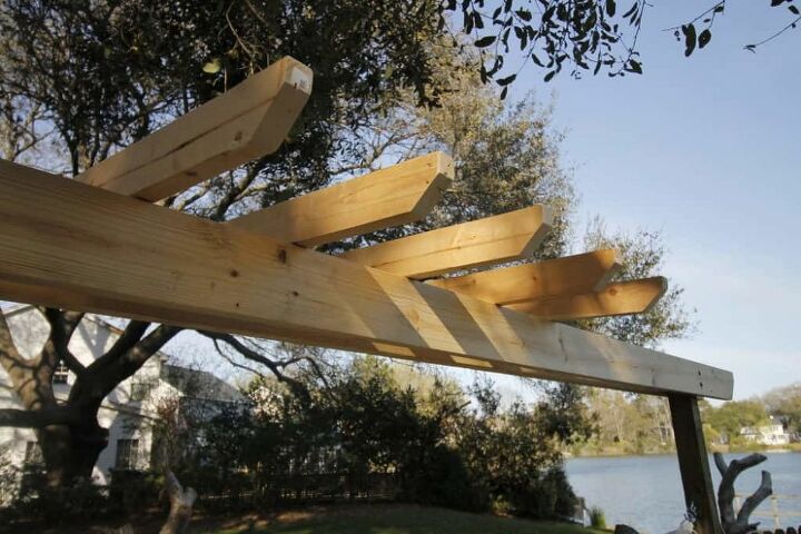 como construir um suporte de rede de madeira estilo prgola diy