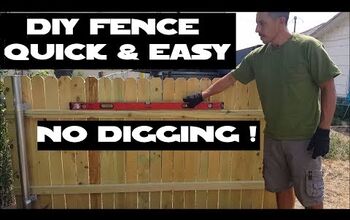 How do you build fences without digging holes for posts? | Hometalk