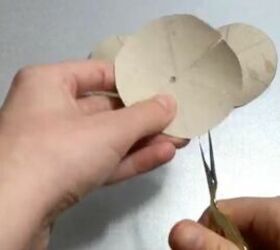 how to make a rose from a cardboard tube recycled toilet paper roll, Make Cuts in Petals
