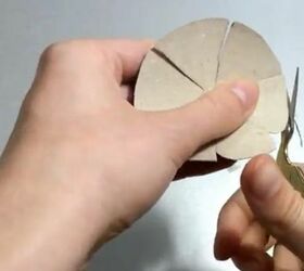 how to make a rose from a cardboard tube recycled toilet paper roll, Round Petal Edges