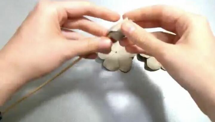how to make a rose from a cardboard tube recycled toilet paper roll, Glue Flower Petals Into Rose Shape