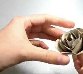 how to make a rose from a cardboard tube recycled toilet paper roll, Add Outer Layer