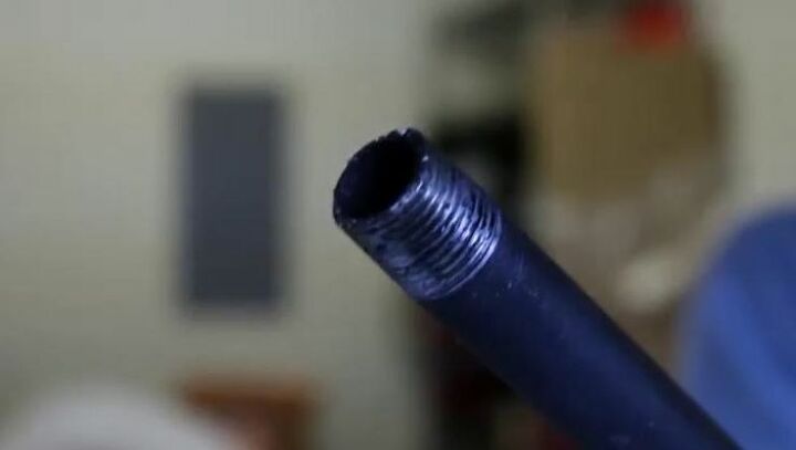 how to build a hairpin leg table, Pipe Structure to Brace Wood