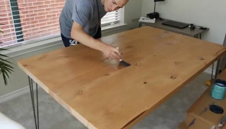 how to build a hairpin leg table, Seal the Table