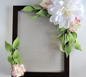 diy flower frame
