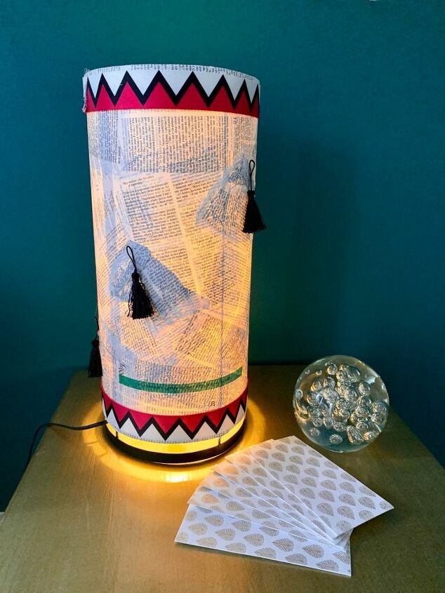 book page lamp revamp
