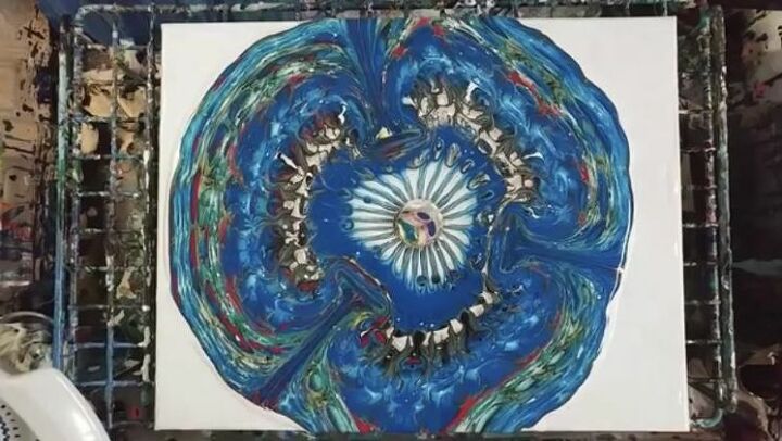 How To Use A Colander For Acrylic Pour Painting Diy Hometalk