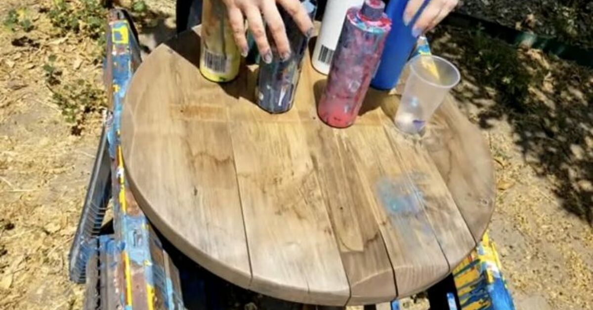How To Transform Wood With Acrylic Pour Painting Diy Hometalk