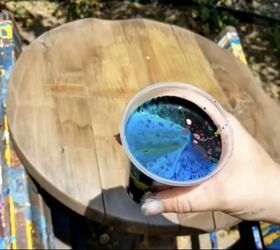 transform wood with acrylic pour painting, Mix Paint for Pour