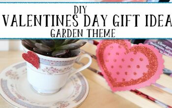 Idea de cesta de regalo de San Valentín DIY | Tema de jardín