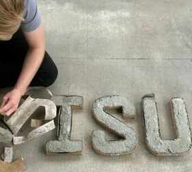 DIY Concrete Letters