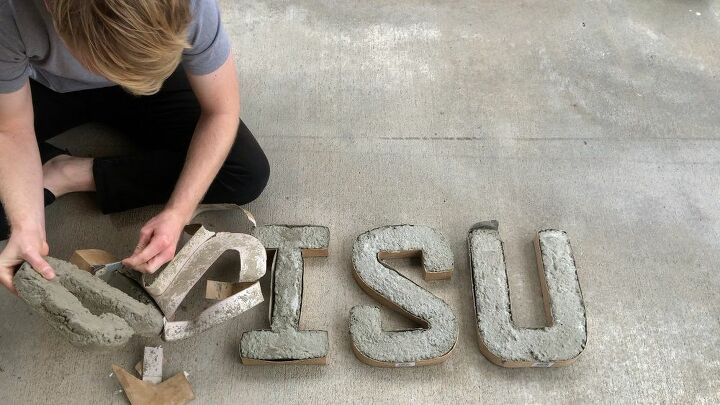 Embossed Concrete Lettering Outdoor Concrete Lettering Metal Letters For Concrete LITASIGN
