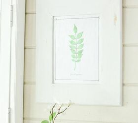 diy farmhouse style frame for botanical art prints