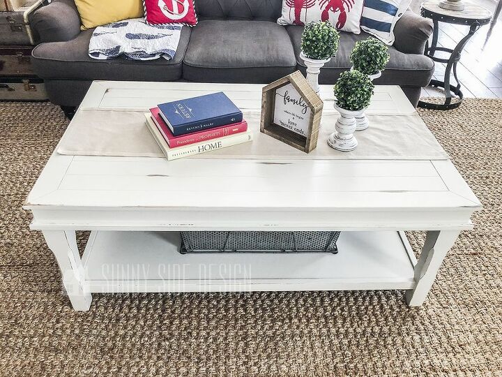 chalk paint coffee table makeover