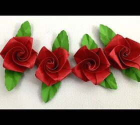  flores de origami rosa