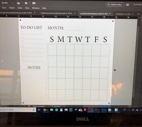 diy acrylic wall calendar, Drawing it out on the computer