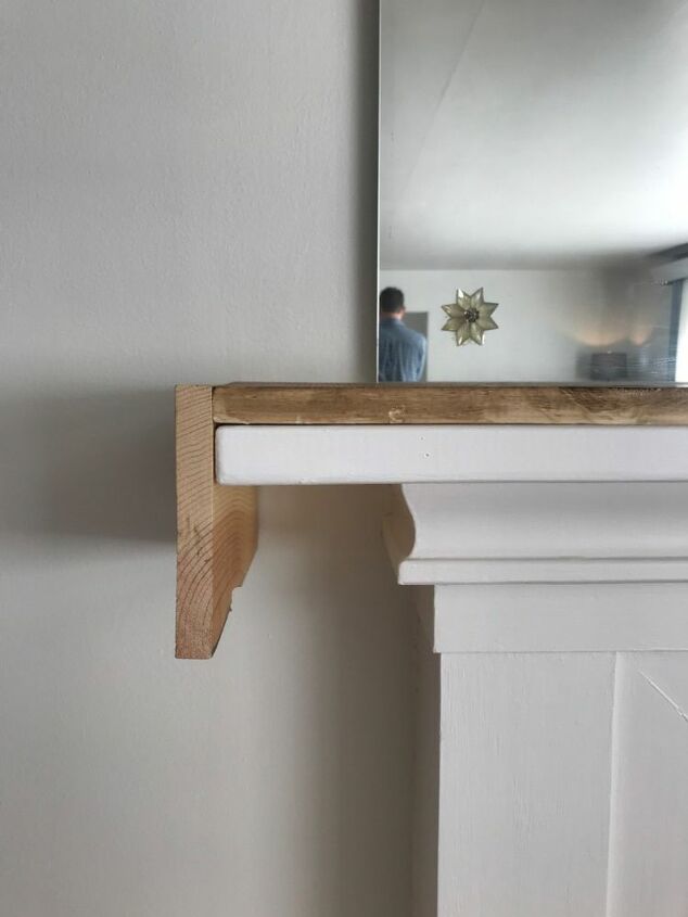 wood mantel