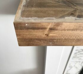 wood mantel