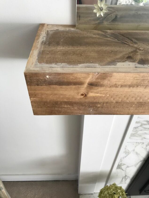 wood mantel