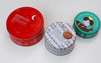 Convierte latas de galletas vacías en un estiloso almacén