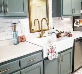 Budget Room Makeovers: Affordable Faux Stone Kitchen Counters