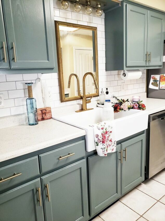 How To Upgrade Your Kitchen Counters On A Budget Faux Stone Diy