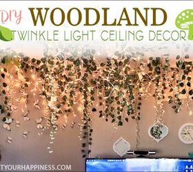 woodland twinkle light ceiling decor