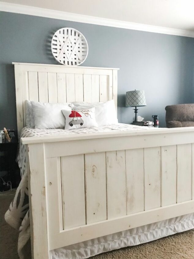 farmhouse queen bed frame