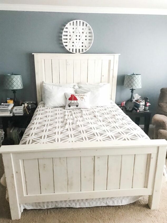farmhouse queen bed frame