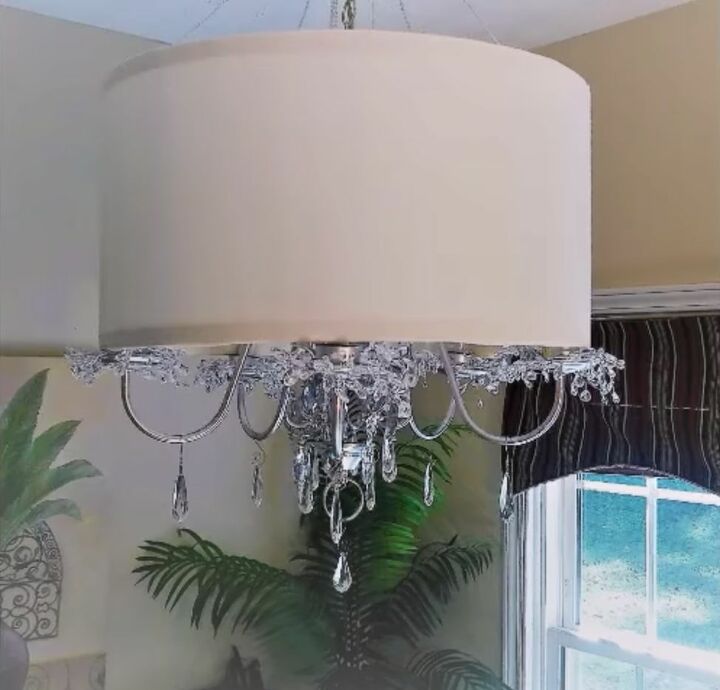 Boring Brass Chandelier, How To Add A Lampshade Chandelier