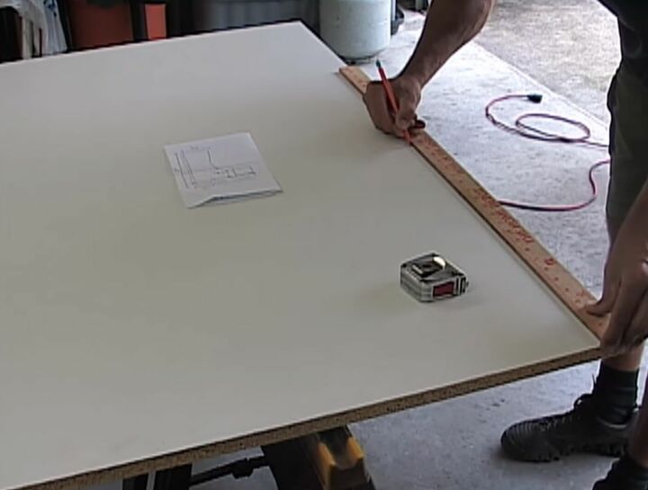 how to build a modern floating corner desk