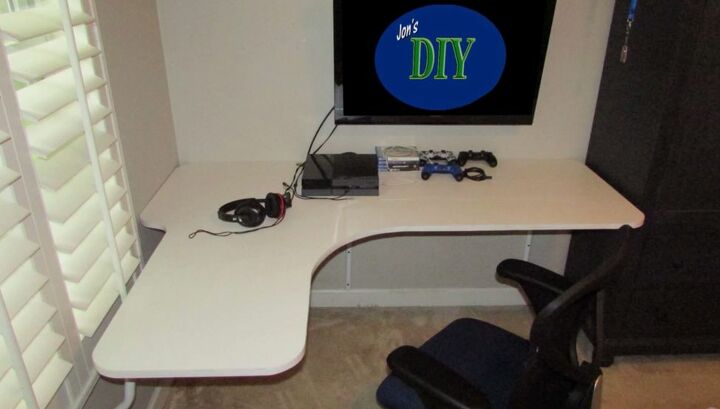 How To Build A Modern Floating Corner Desk Hometalk - Floating Wall Mounted Corner Desk How To Build A Modern Floating Corner Desk Hometalk - Floating Wall Mounted Corner Desk