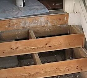 how to renew your garage steps in under 2 hours, Remove the Kick plate and Stair Treads