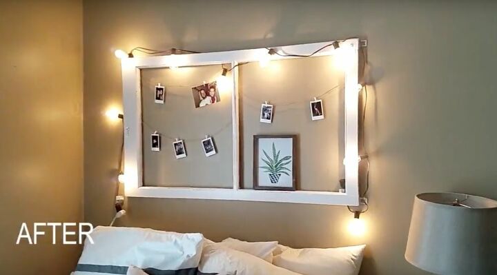 How To Turn An Old Window Frame Into Farmhouse Wall Decor Diy