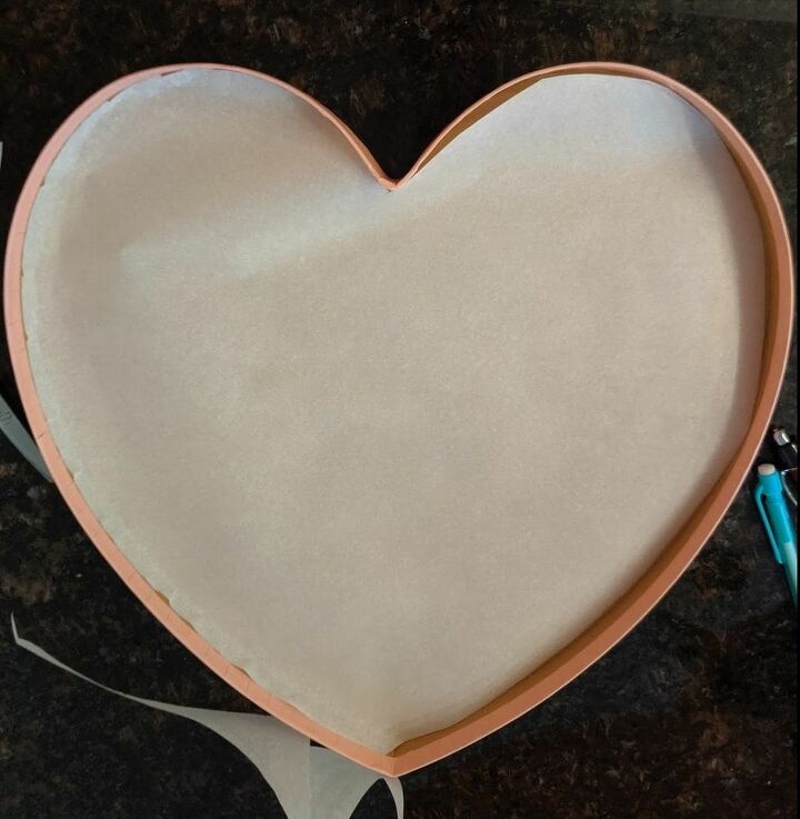 tabla de caramelos en forma de corazn