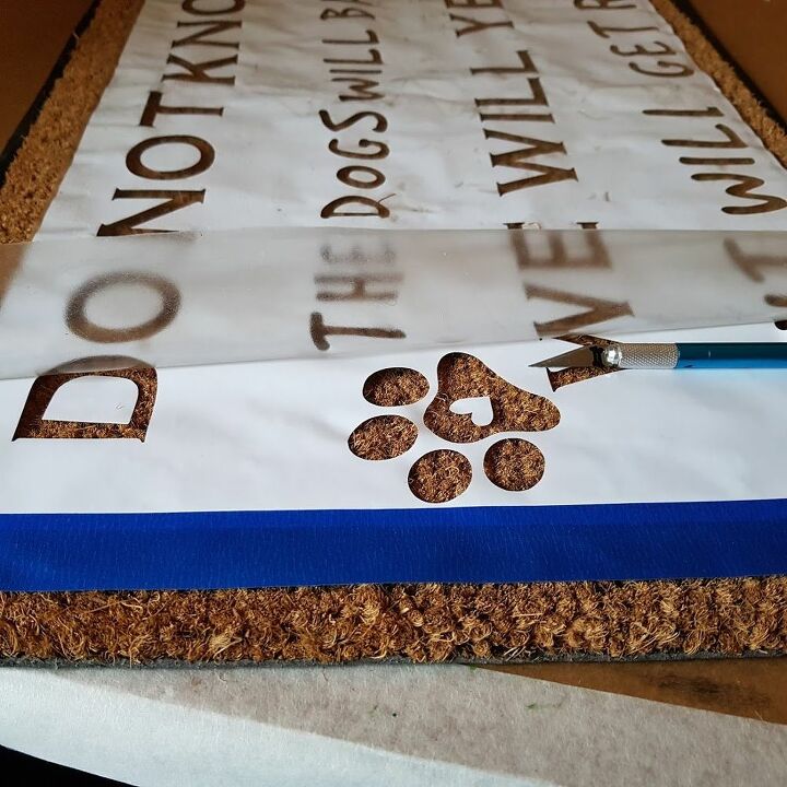 how to make a novelty doormat