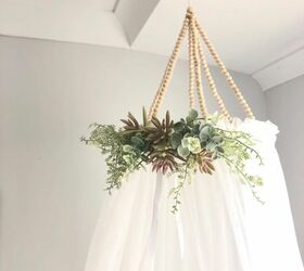 Diy crib shop canopy with flowers