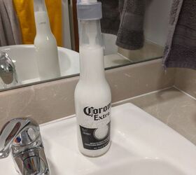 transforming a beer bottle to a soap dispenser, The finished product