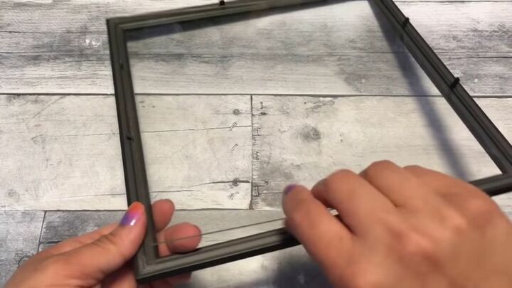 how to make your own diy dollar tree farmhouse kitchen decor, Remove Pictures from Frames