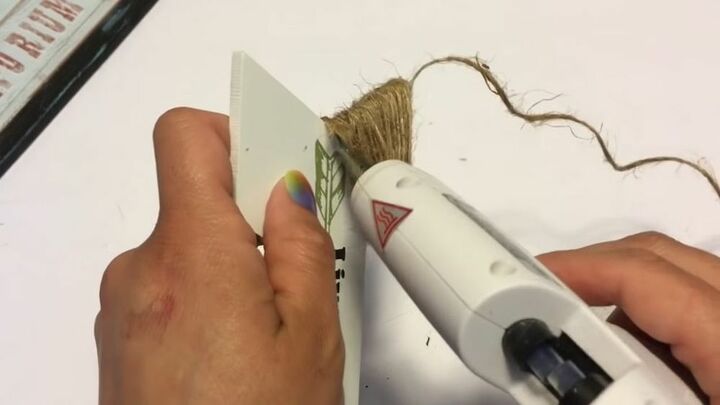 how to make your own diy dollar tree farmhouse kitchen decor, Wrap Decor with Twine